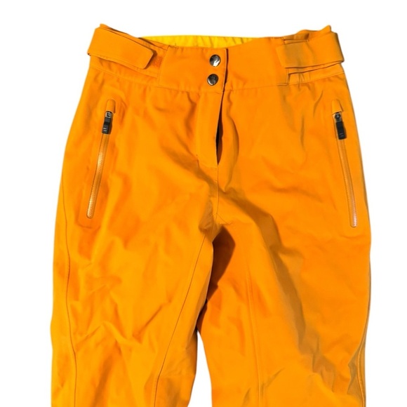 MOUNTAIN FORCE Women’s Ski Snow Pants Orange Adjustable Insulated Size 34 Small - Picture 6 of 14